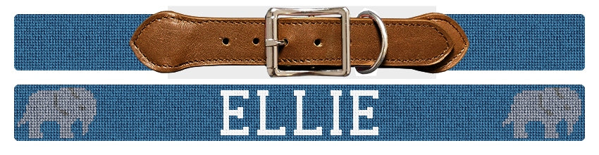 Custom Needlepoint Dog Collar