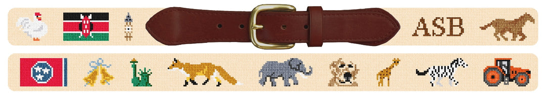 Custom Needlepoint Belt