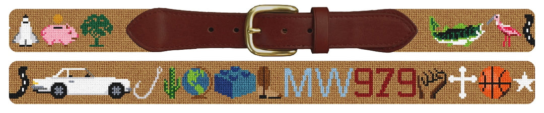 Custom Needlepoint Belt