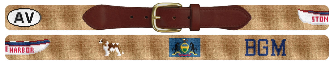 Custom Needlepoint Belt