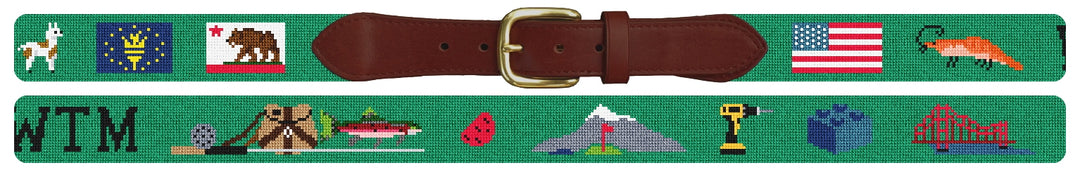 Custom Needlepoint Belt