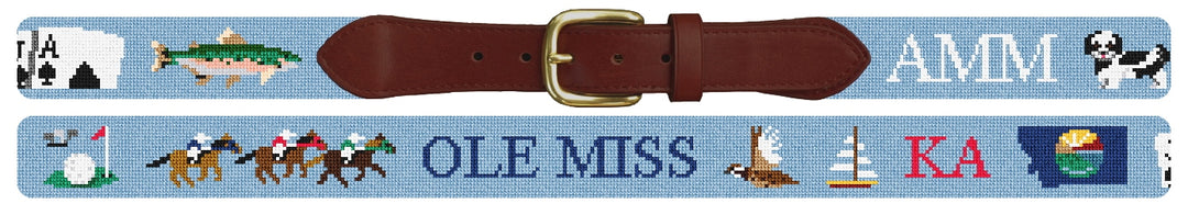 Custom Needlepoint Belt