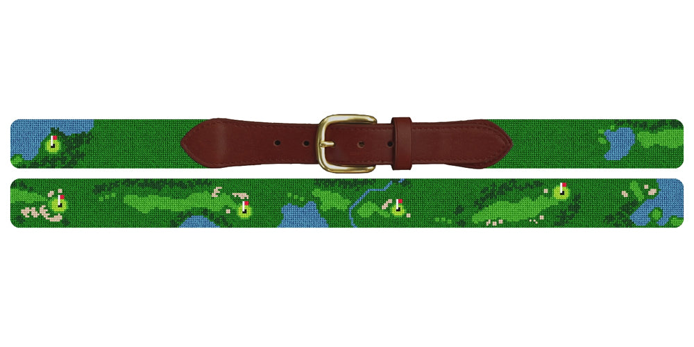 Fox Run Golf Course Needlepoint Belt