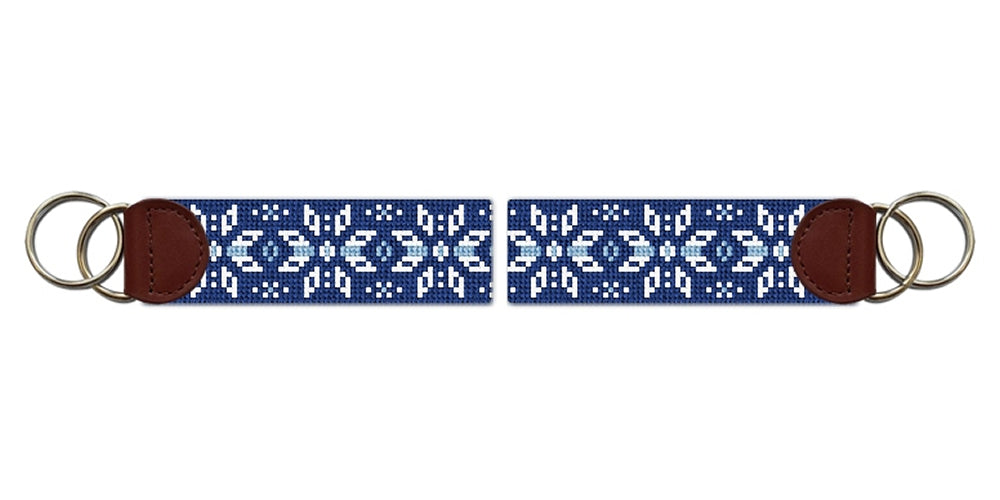 Nordic Snowflake Needlepoint Key Fob (Copy)
