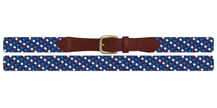 Patriotic Golf Needlepoint Belt