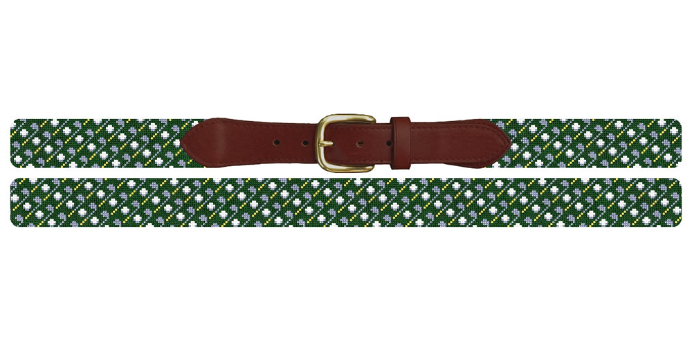 Perfect Golf Pair Needlepoint Belt