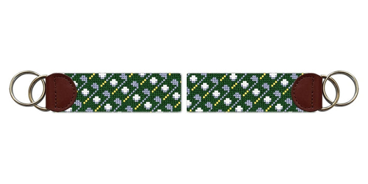 Perfect Golf Pair Needlepoint Key Fob