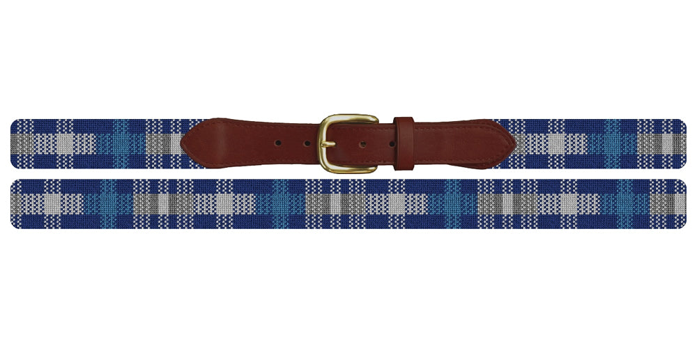 Power Plaid Needlepoint Belt