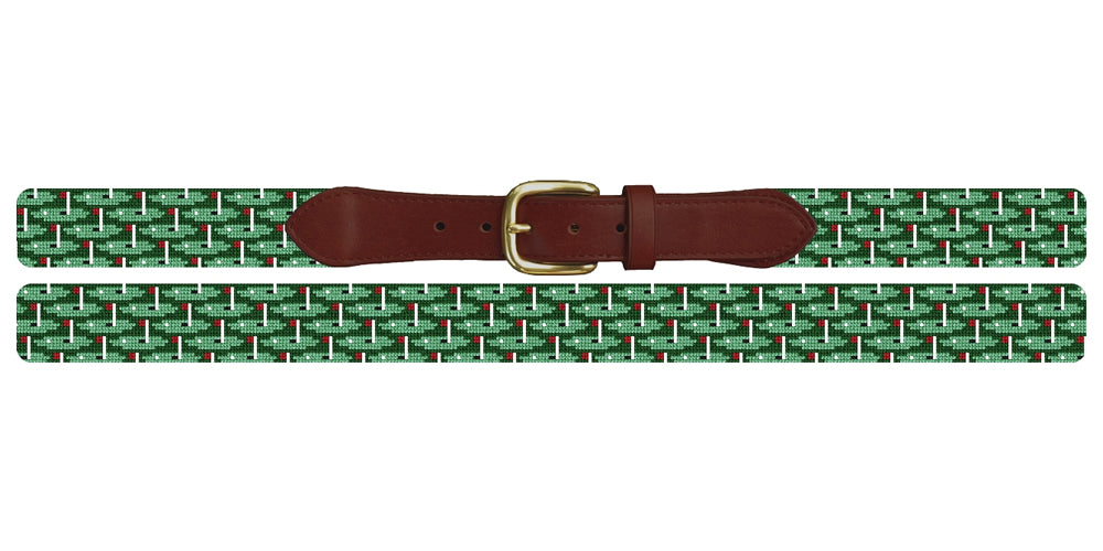 Precision Putting Needlepoint Belt