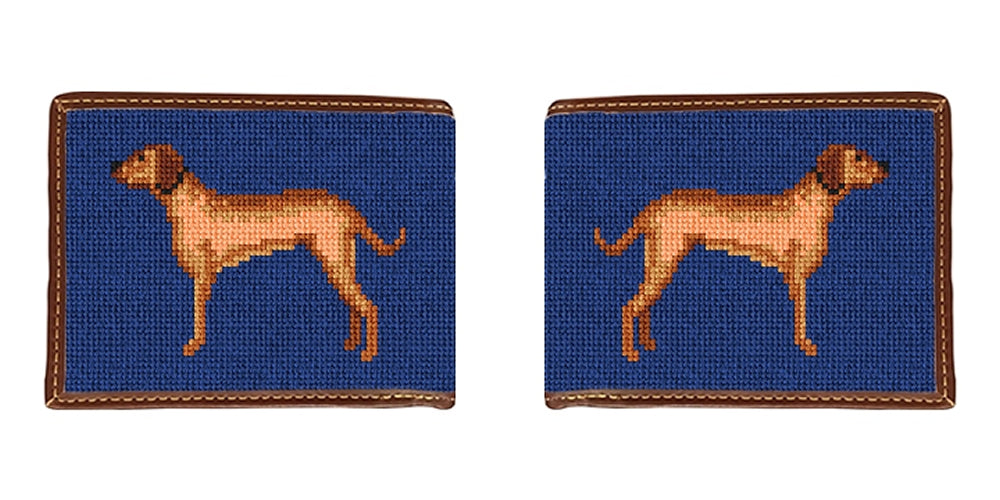 Rhodesian Ridgeback Needlepoint Wallet