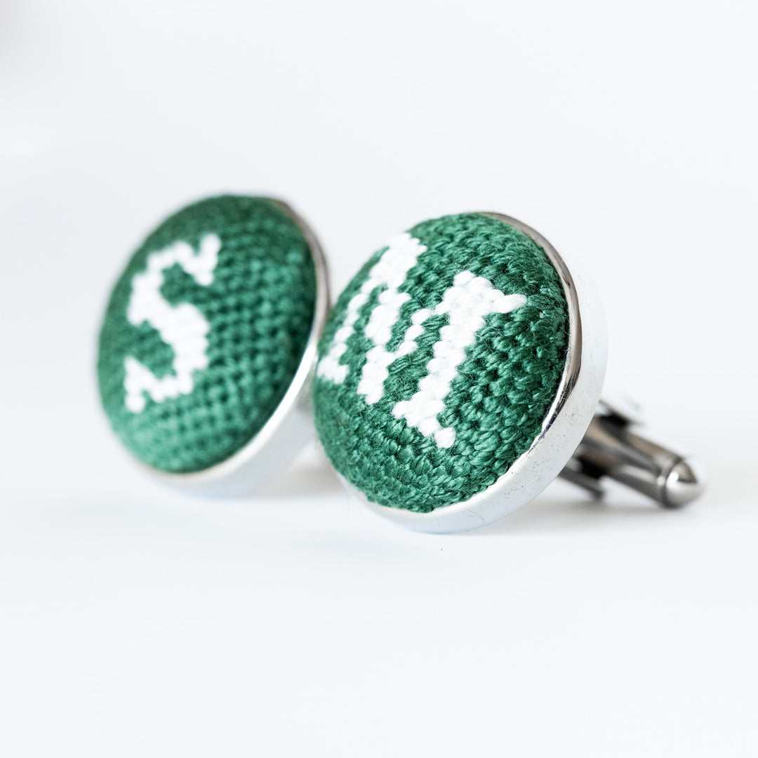 Custom Needlepoint Cufflinks