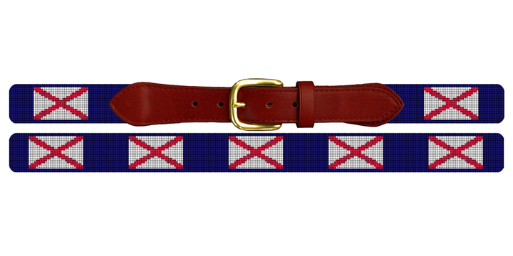 Alabama Flag Needlepoint Belt