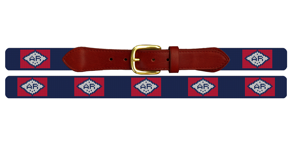 Arkansas Flag Needlepoint Belt