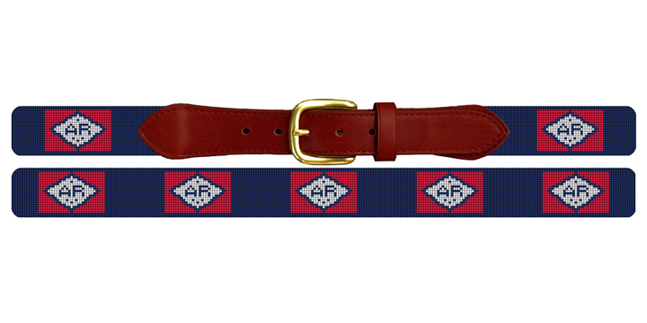 Arkansas Flag Needlepoint Belt