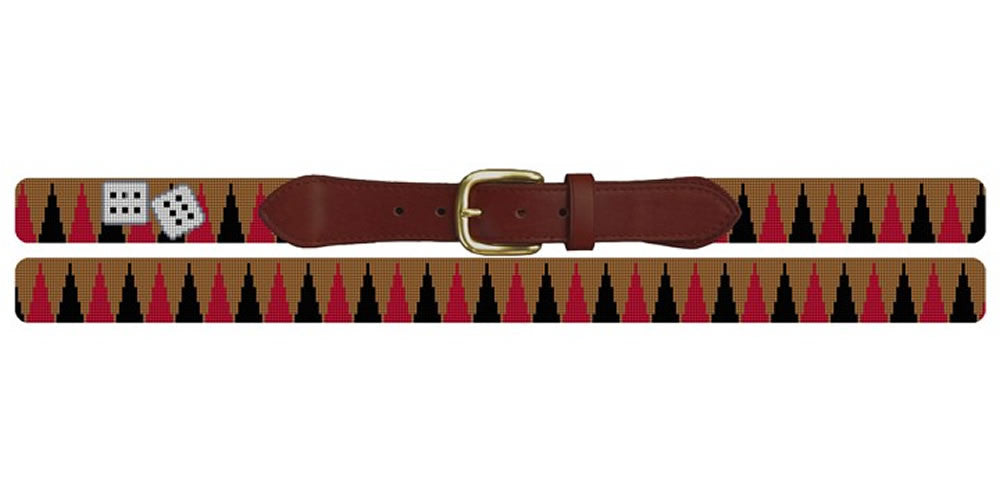 Backgammon Needlepoint Belt