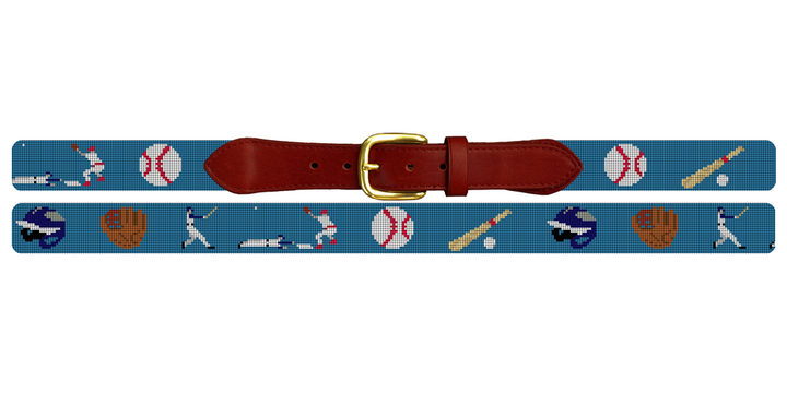Baseball Needlepoint Belt