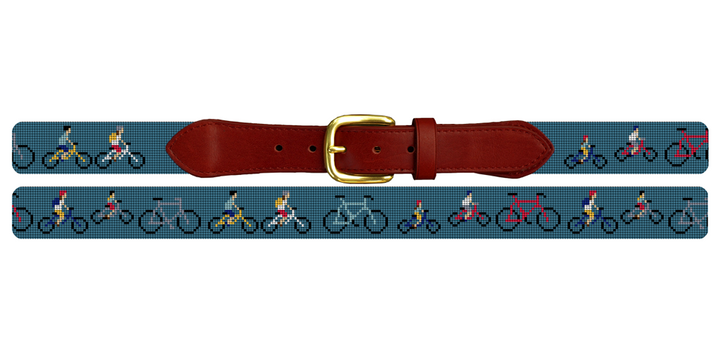 Bicycle Needlepoint Belt