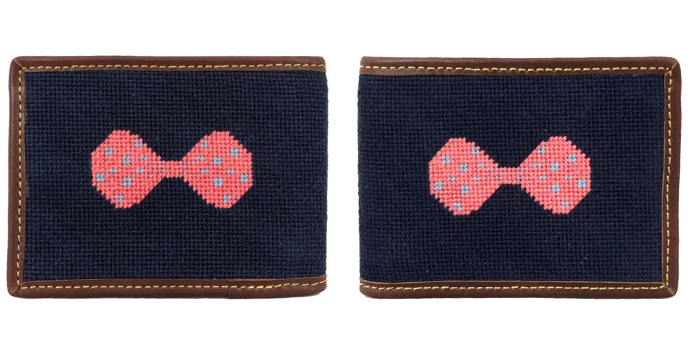 Bow Needlepoint Wallet