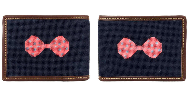 Bow Needlepoint Wallet