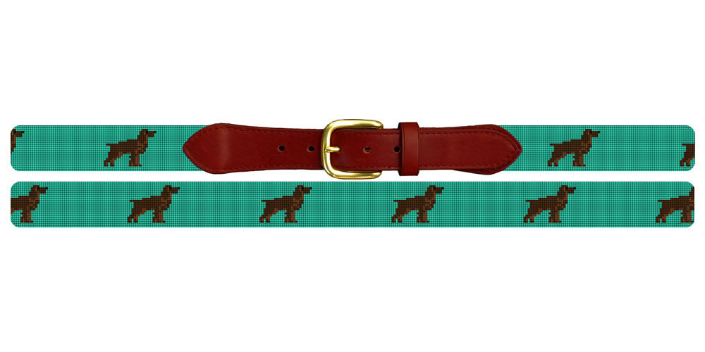 Boykin Spaniel Needlepoint Belt