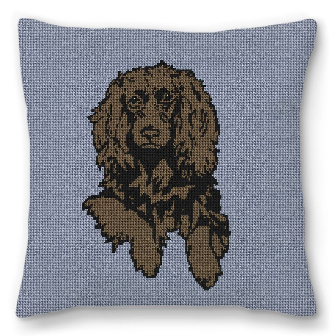Boykin Spaniel Rescue Needlepoint Pillow