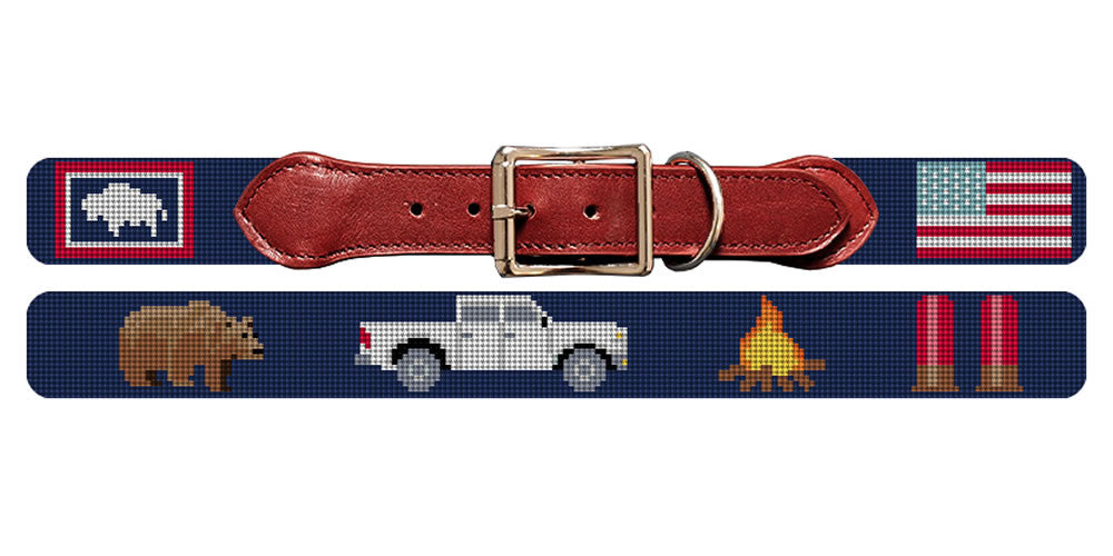 Custom needlepoint dog collars clearance