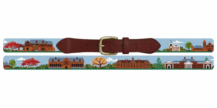 Burlington Vermont Landscape Needlepoint Belt