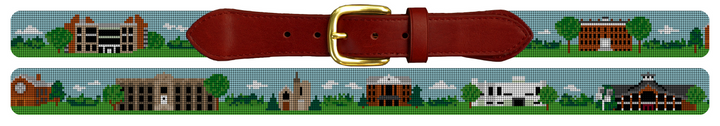 Canton New York Landscape Needlepoint Belt St. Lawrence University