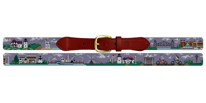 Cape Cod Needlepoint Belt