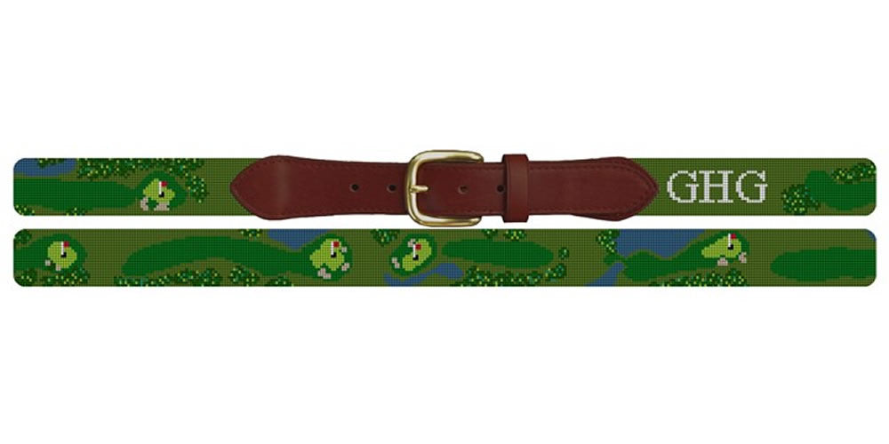 Champions Golf Club Needlepoint Belt