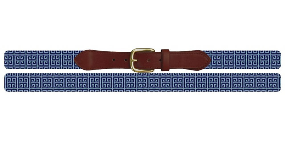 Classic Geometry Needlepoint Belt
