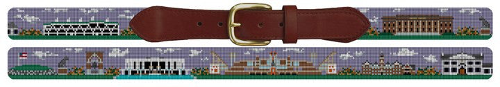 Clemson South Carolina Landscape Needlepoint Belt University of Clemson