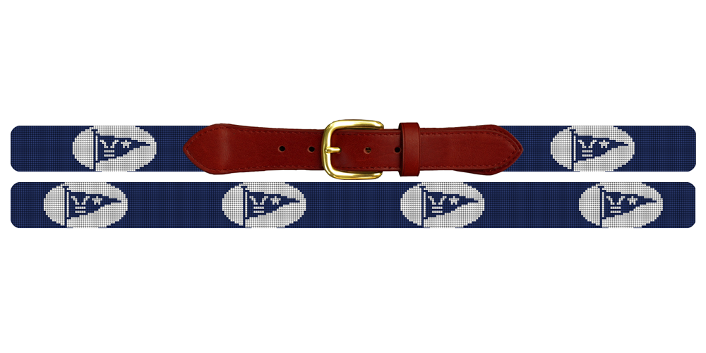 Custom Burgee Flag Needlepoint Belt
