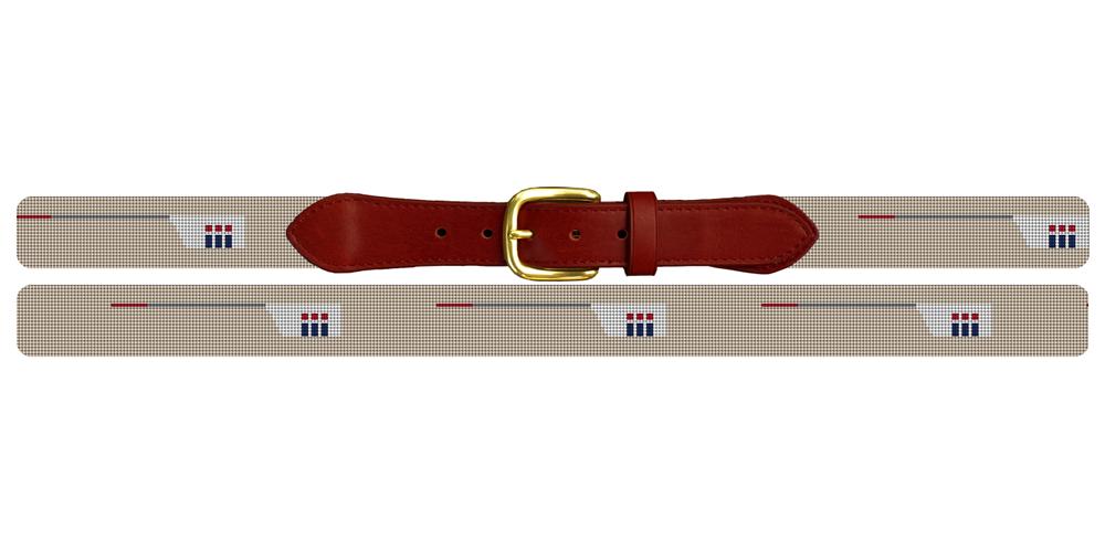 Custom Crew Team Needlepoint Belt