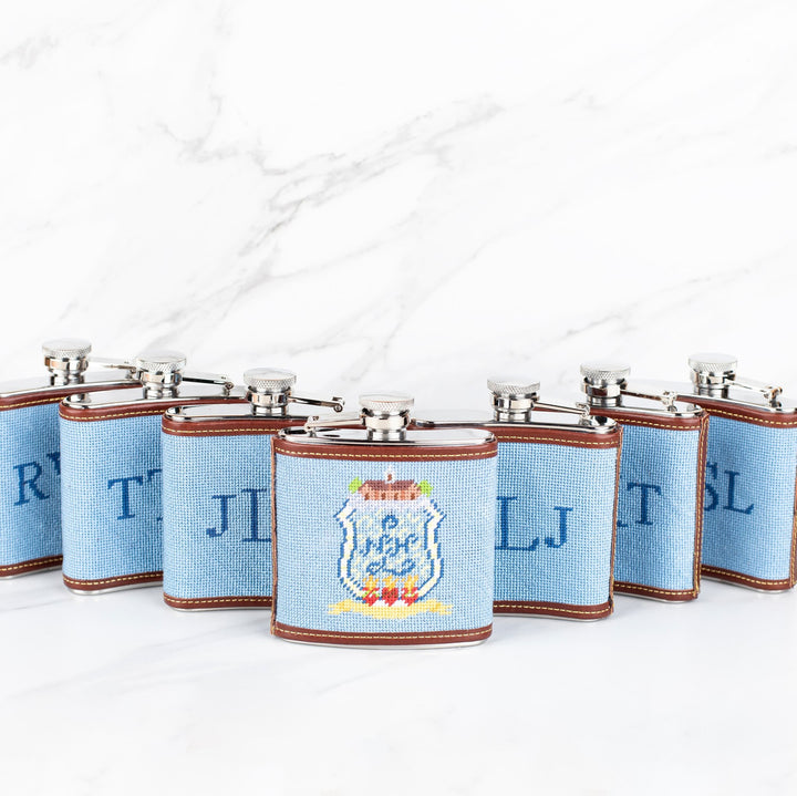 Custom Needlepoint Flask