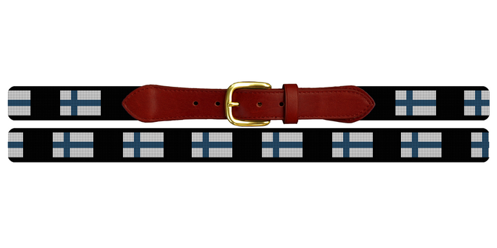 Finland Flag Needlepoint Belt