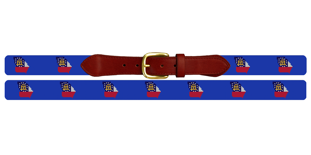 Georgia State Needlepoint Belt