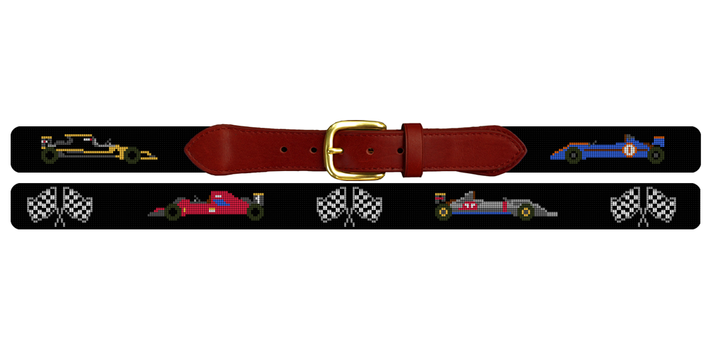 Grand Prix Needlepoint Belt