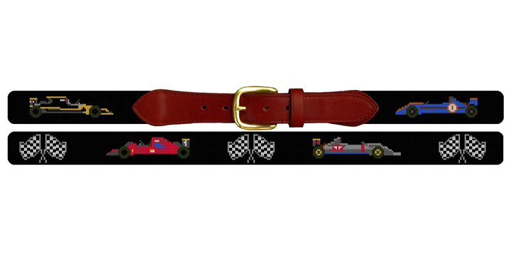 Grand Prix Needlepoint Belt