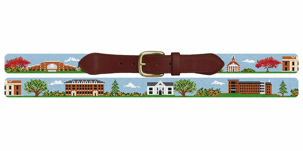 Granville Ohio Landscape Needlepoint Belt