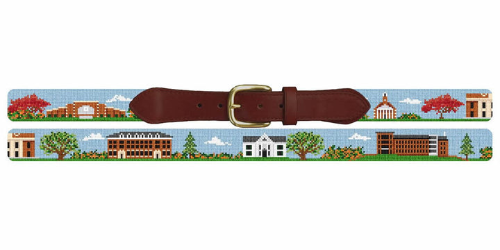 Granville Ohio Landscape Needlepoint Belt