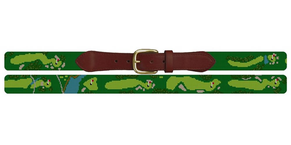 Gulph Mills Golf Club Needlepoint Belt