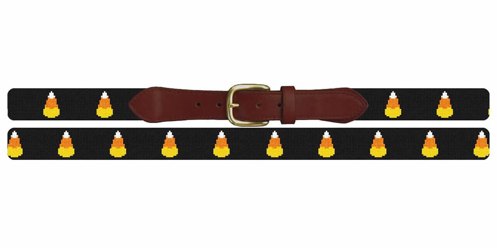 Halloween Candy Corn Needlepoint Belt