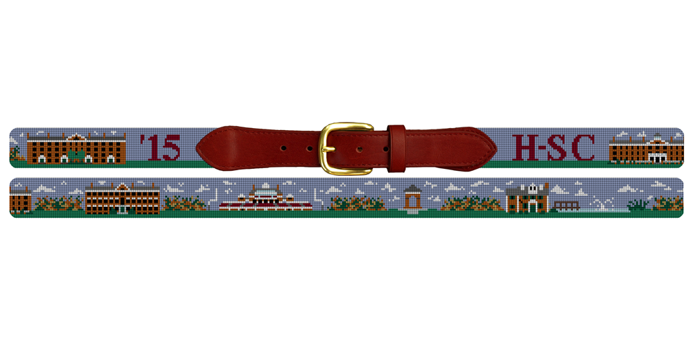 Hampden Sydney College Needlepoint Belt