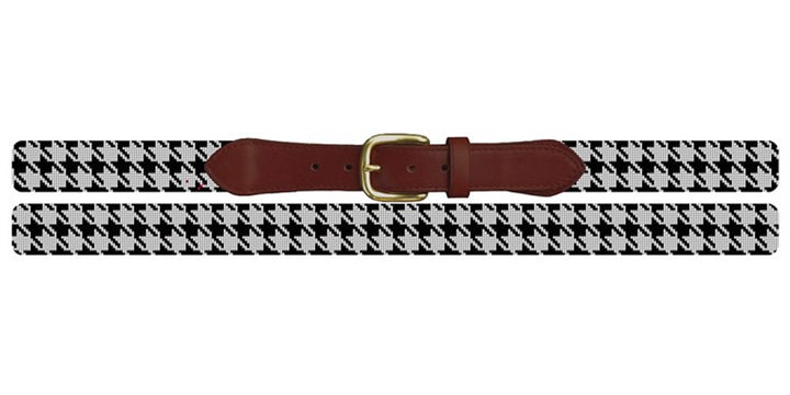 Handsome Houndstooth Needlepoint Belt