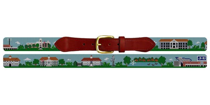 Harrisonburg Virginia Landscape Needlepoint Belt