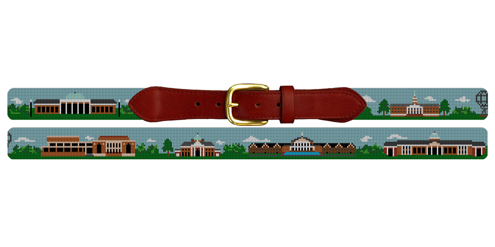 High Point NC Landscape Needlepoint Belt