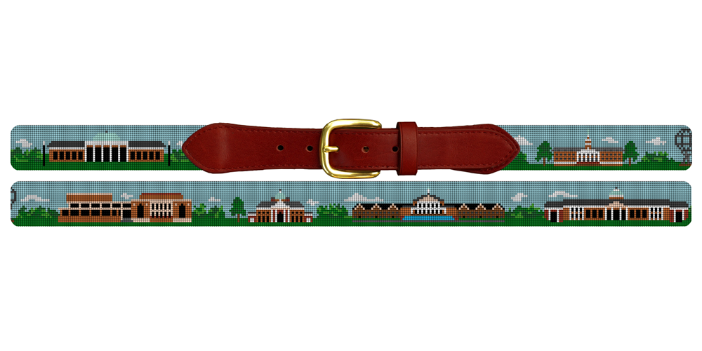 High Point University Needlepoint Belt