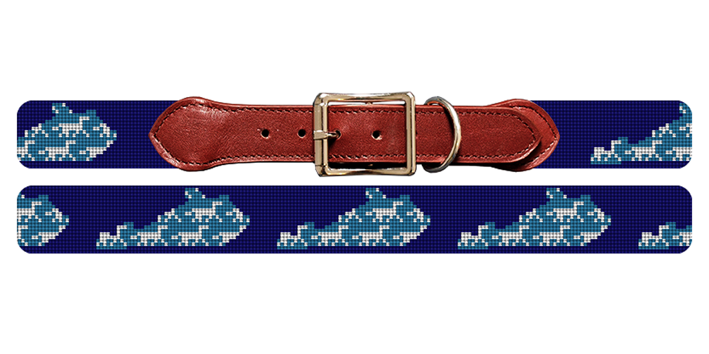 Kentucky State Needlepoint Dog Collar