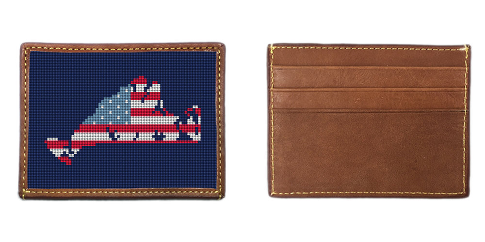 Martha's Vineyard Needlepoint Card Wallet